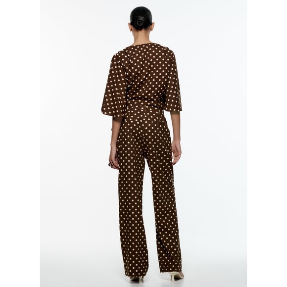 ZARA 🤎Polka dot tie top🤎 NWT - Picture 10 of 16